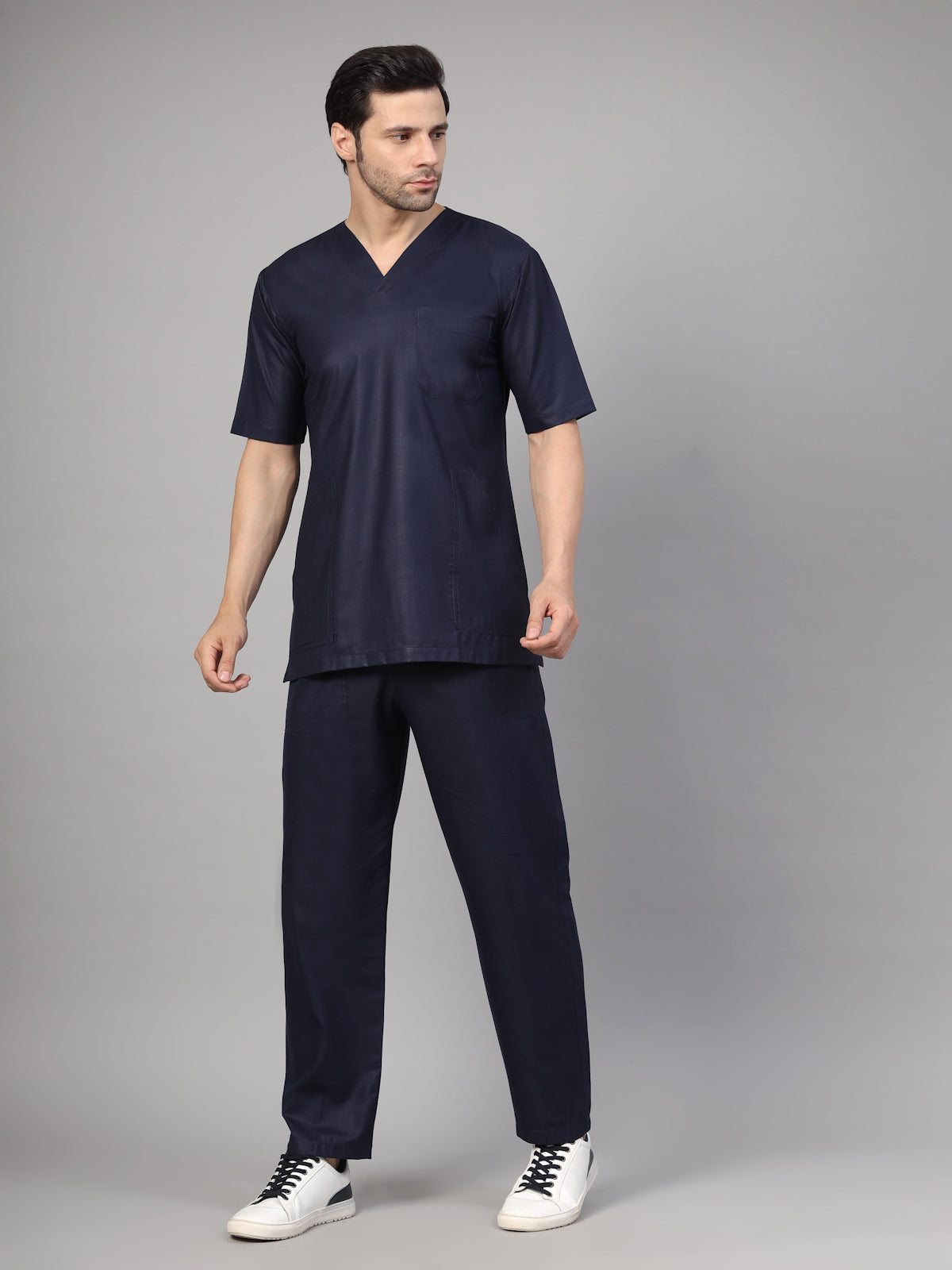 Men White Doctor Coat - Full Sleeves