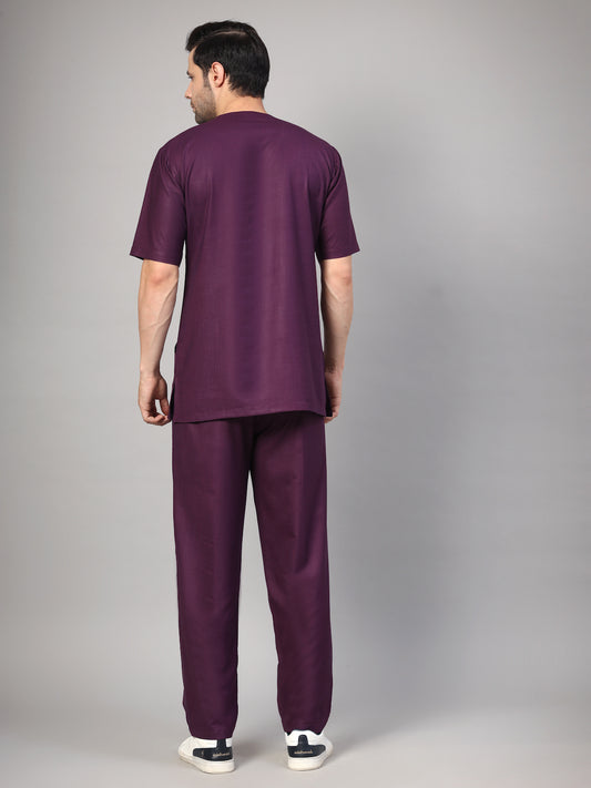 Men Purple OT Scrubs