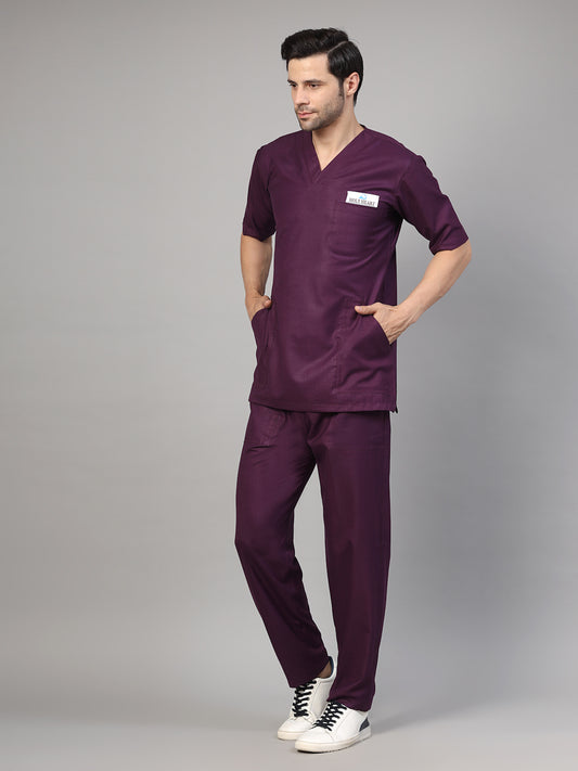 Men Purple OT Scrubs