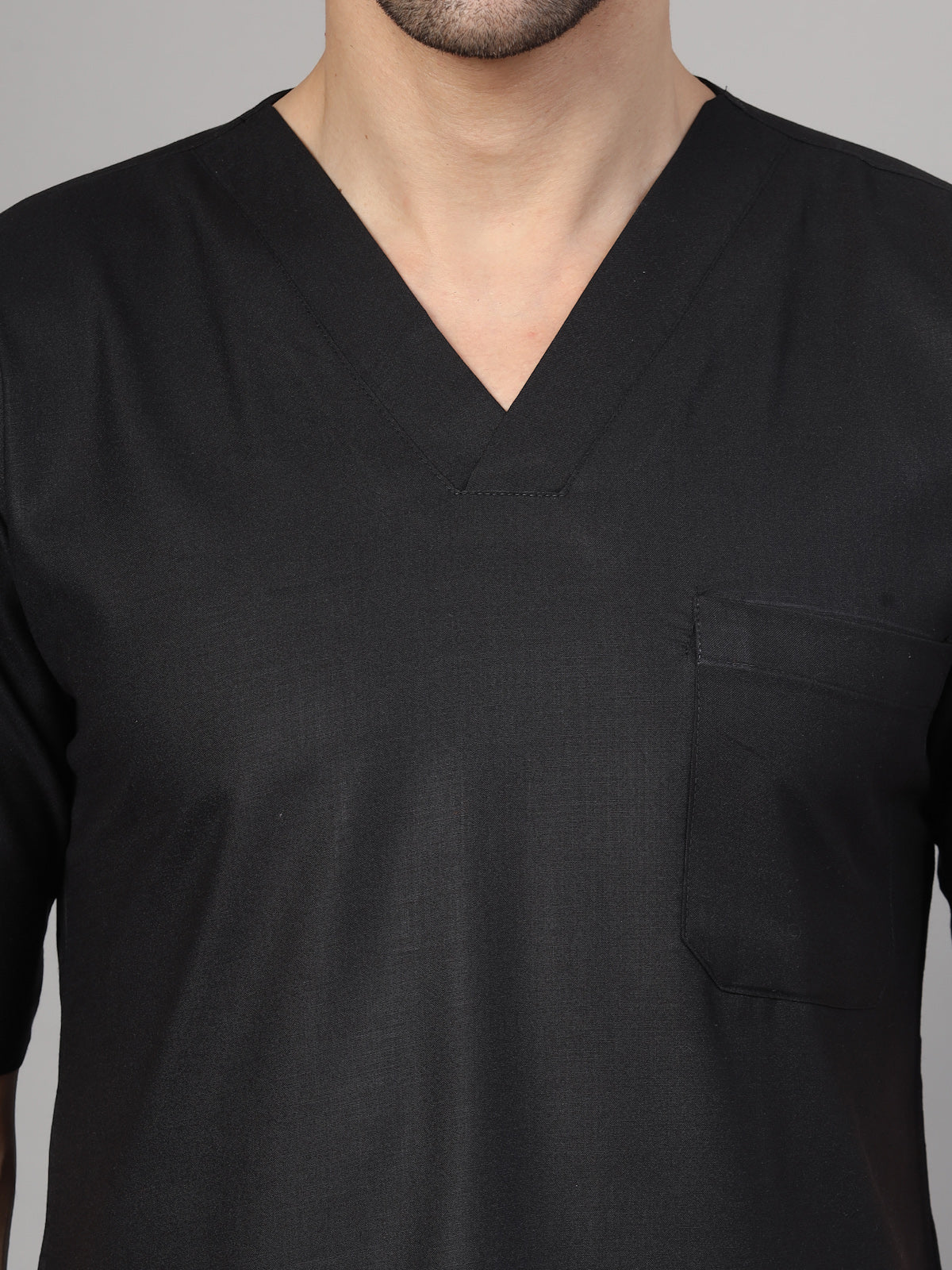 Men Black OT Scrubs