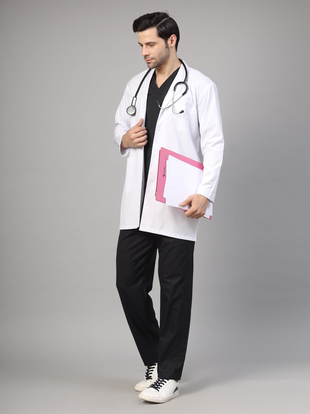 Men Black OT Scrubs