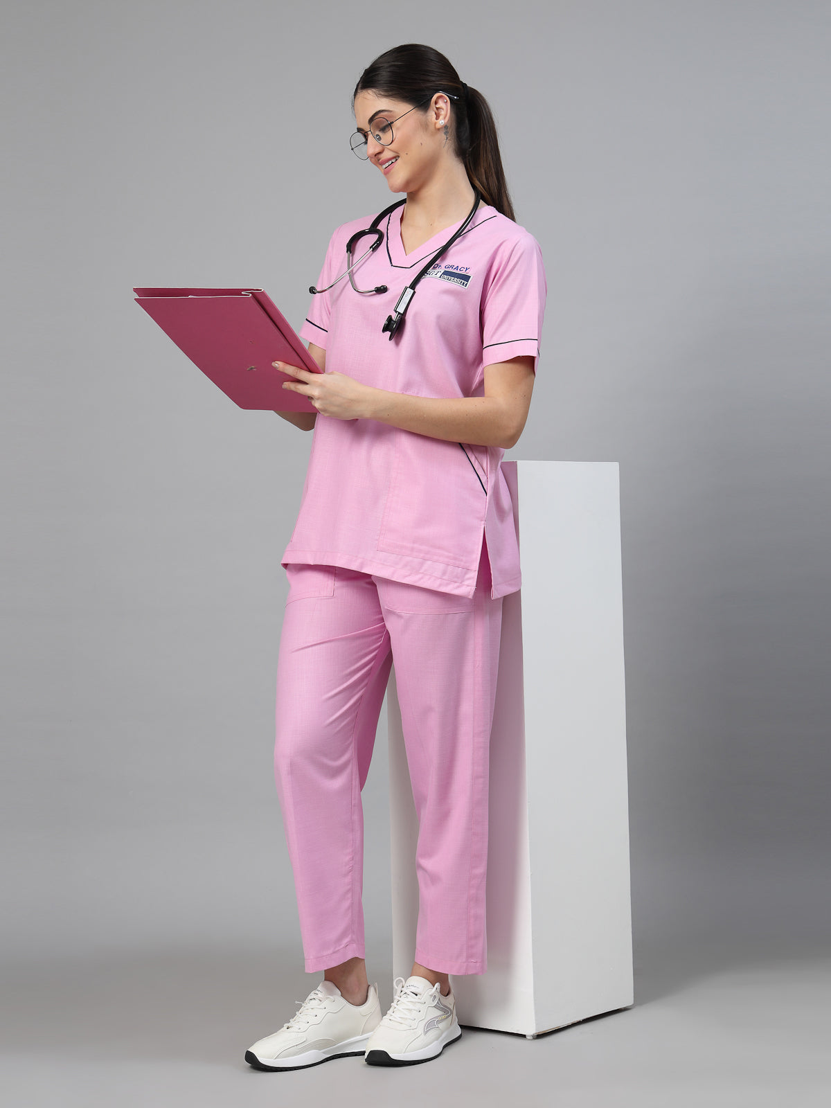Women Pink OT Scrubs