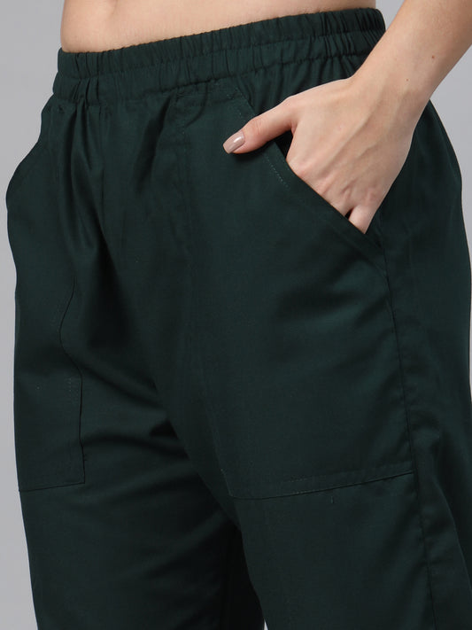 Women Dark Forest Green OT Scrubs