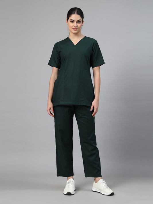 Women Dark Forest Green OT Scrubs