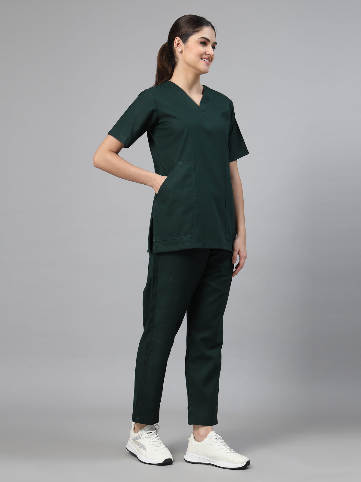 Women Dark Forest Green OT Scrubs