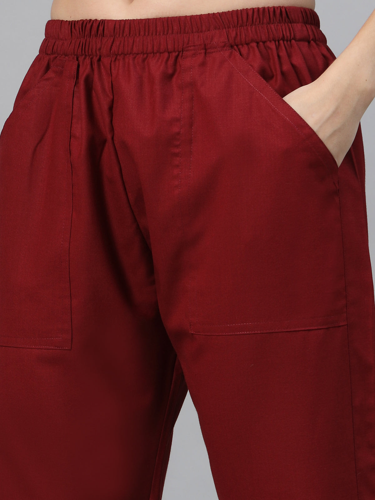 Women Bright Maroon OT Scrubs