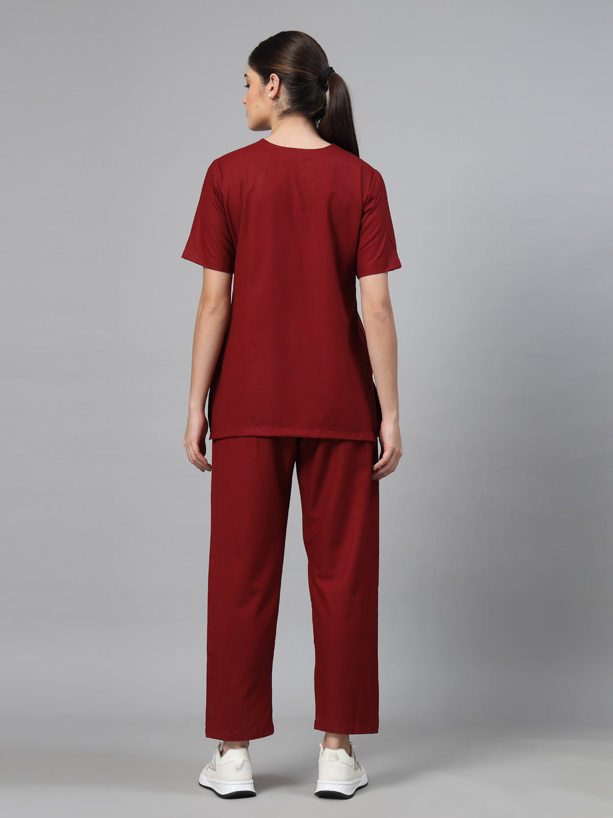 Women Bright Maroon OT Scrubs
