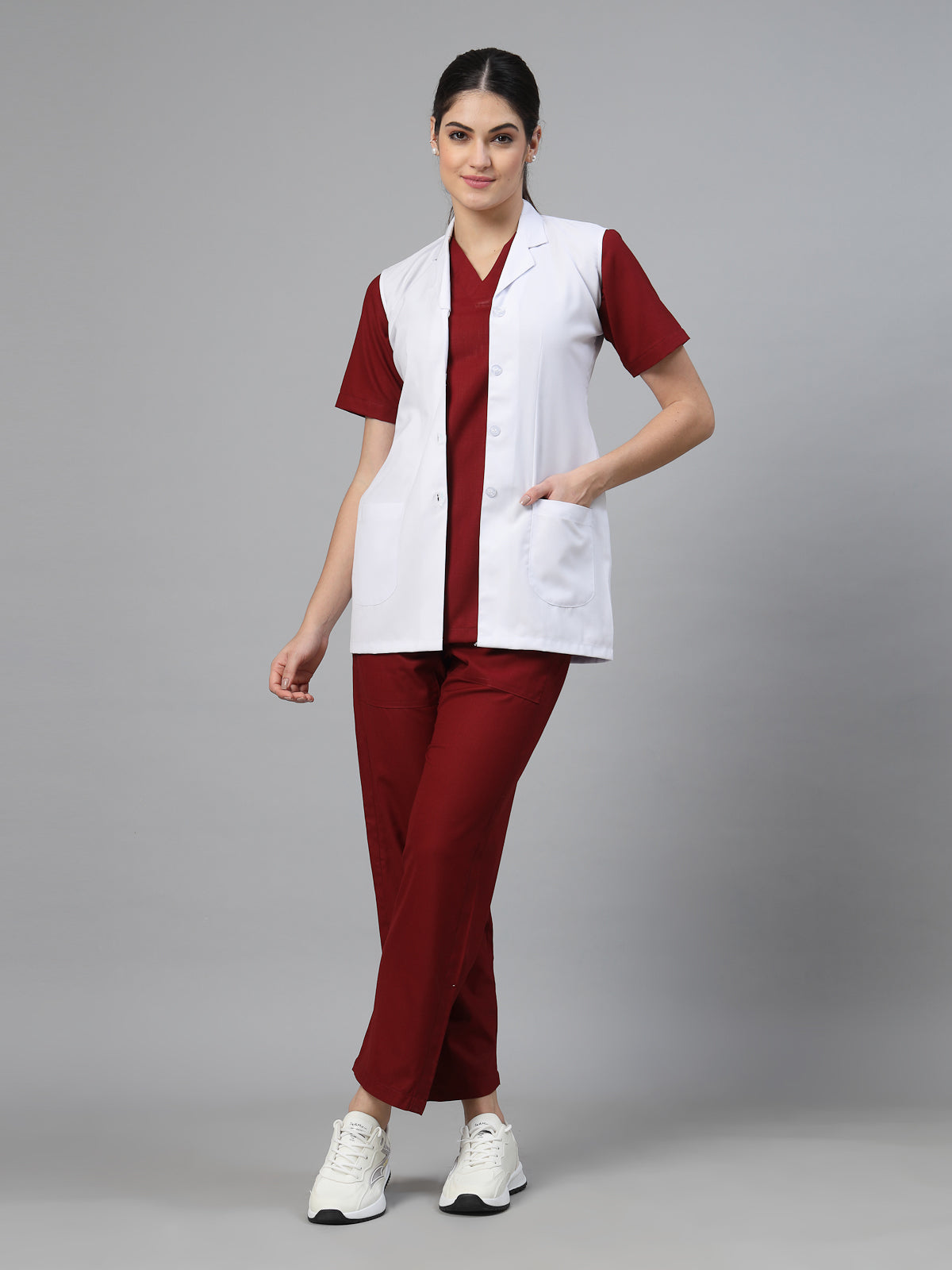 Women White Nurse Coat
