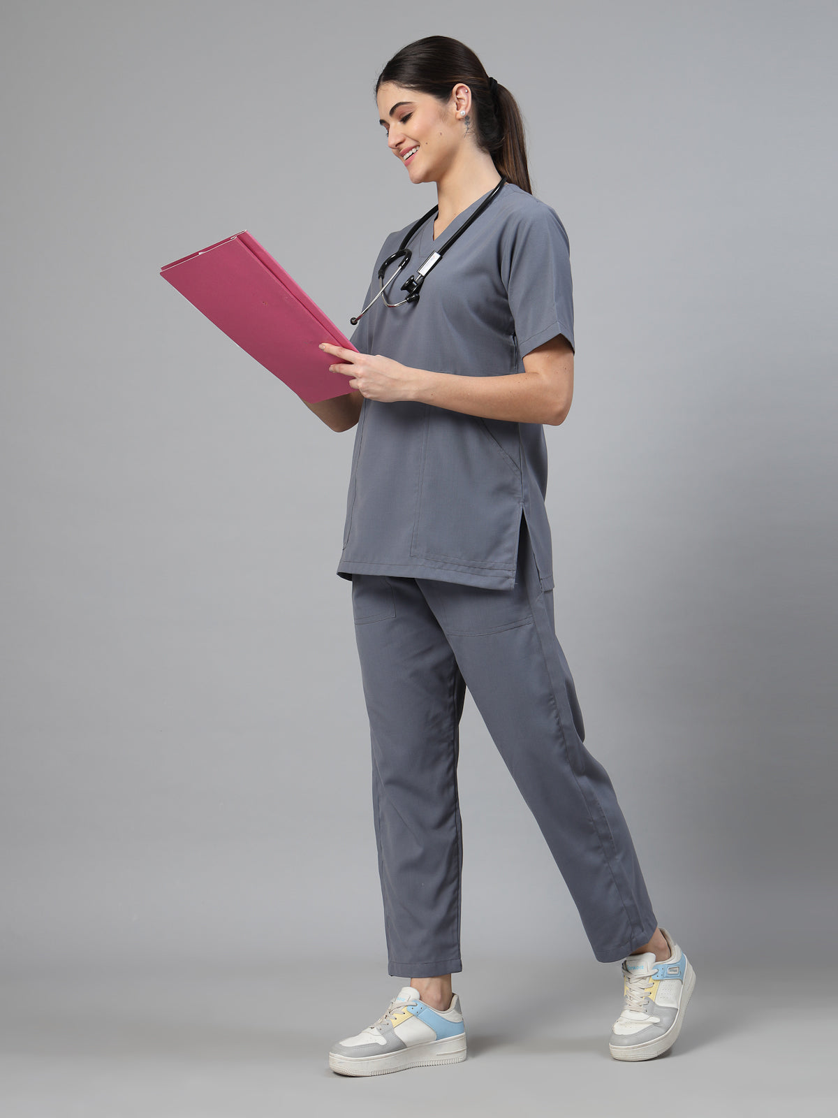 Women Grey OT Scrubs