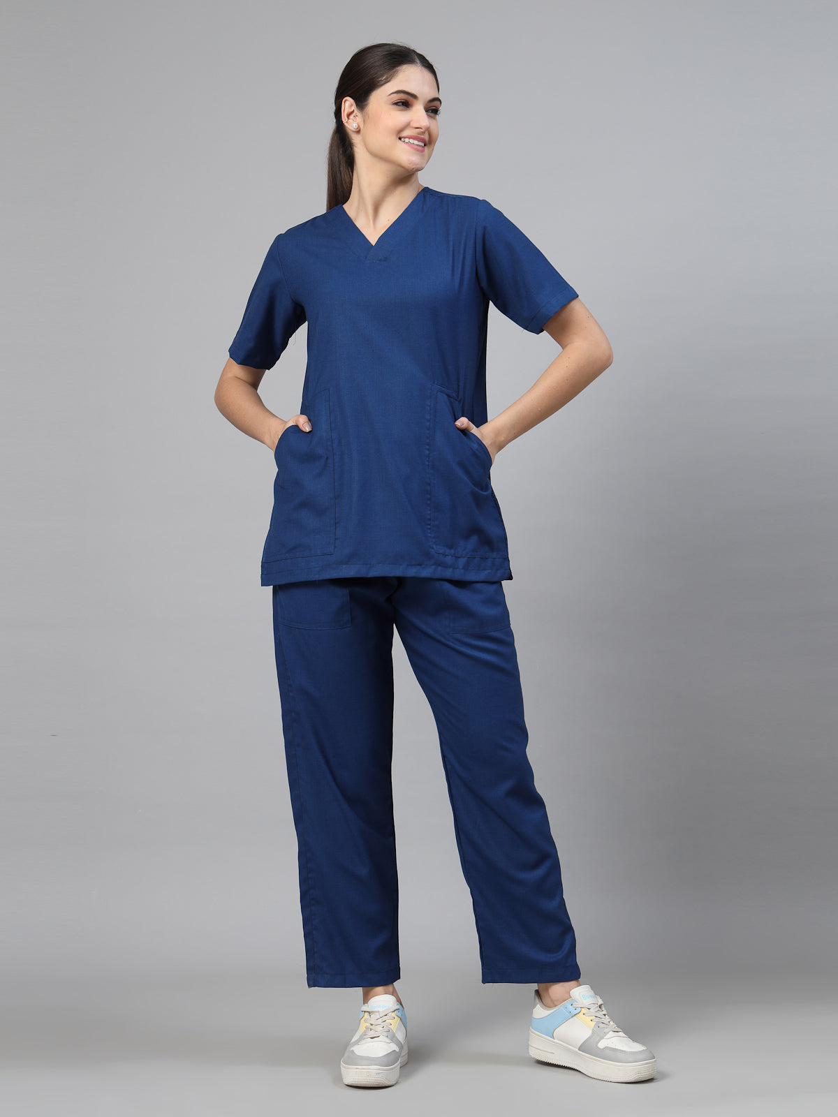 Women Bright Blue OT Scrubs