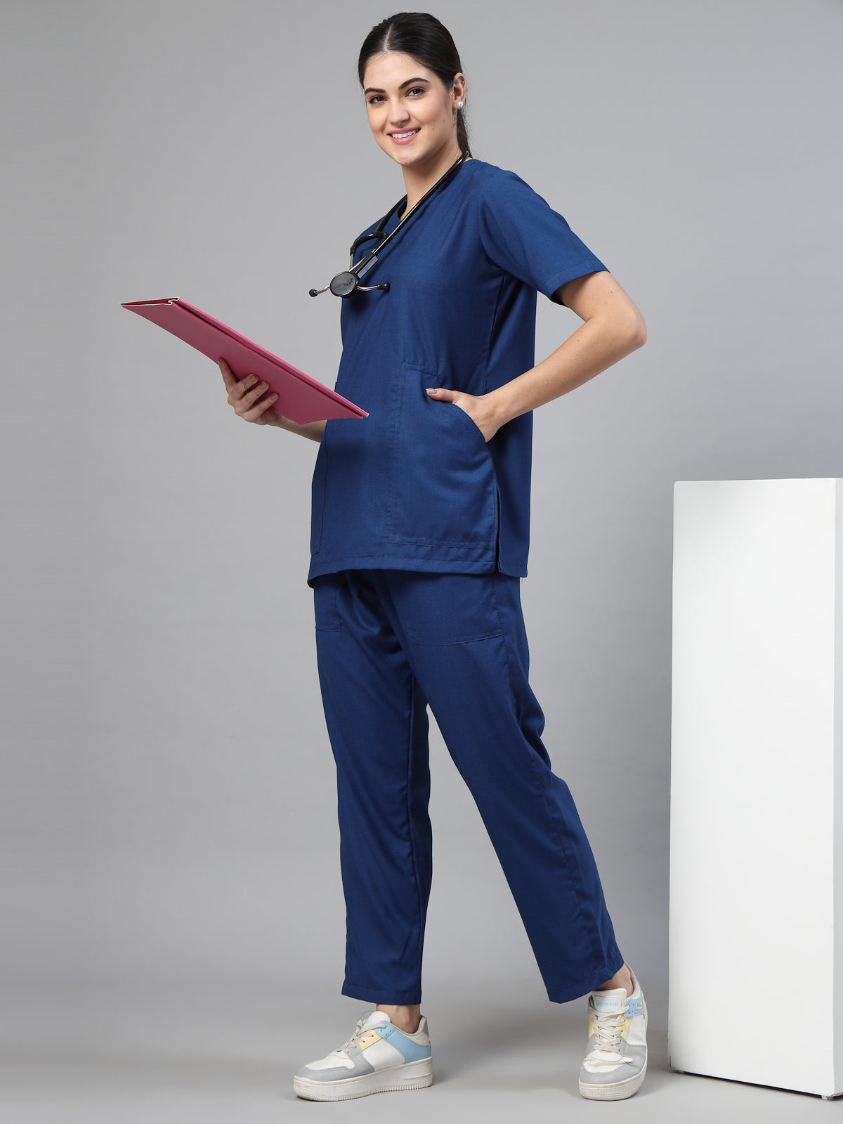 Women Bright Blue OT Scrubs