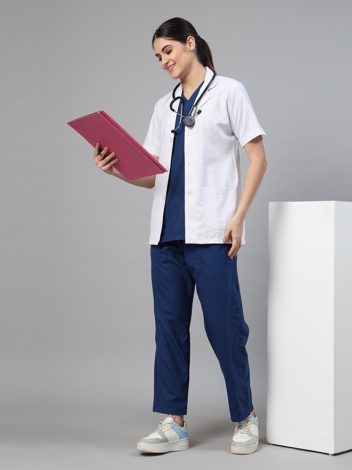 Women Bright Blue OT Scrubs