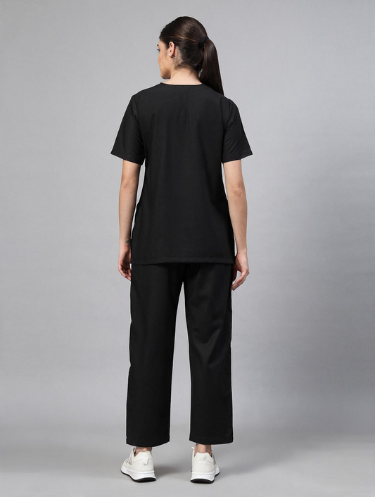 Women Black OT Scrubs