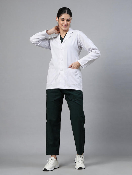 Women White Doctor Coat - Full Sleeves