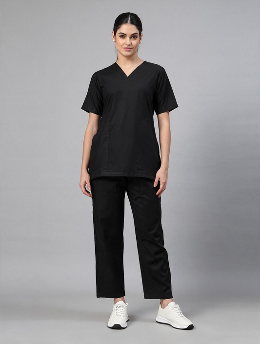 Women Black OT Scrubs