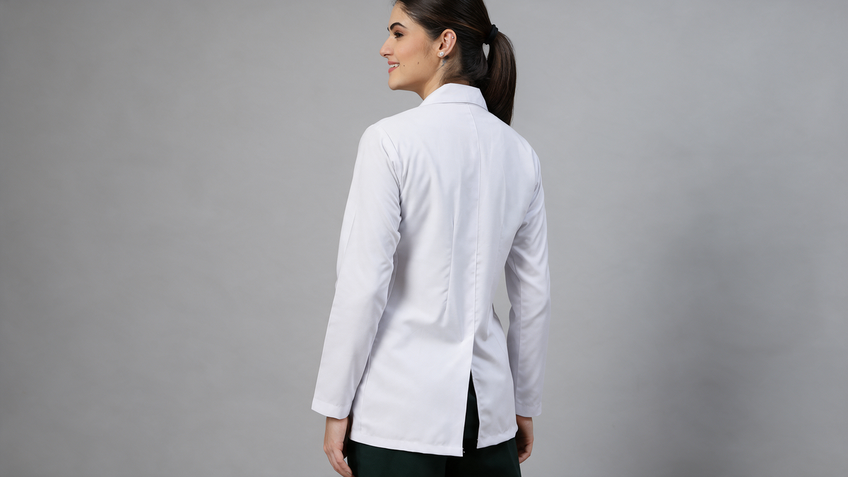 Women White Doctor Coat - Full Sleeves
