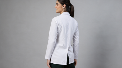 Women White Doctor Coat - Full Sleeves
