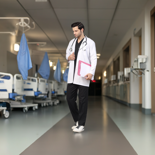 Men Black OT Scrubs